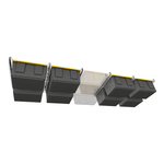 E-Z Garage Storage Bin Slide Overhead Tote Storage Rack (Fixed) 