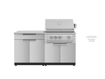 NewAge Outdoor Kitchens Stainless Steel 2-Piece Cabinet set with Base and Grill Cabinet-67607-Garage Giant 