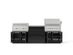 NewAge Outdoor Kitchens Aluminum 6-Piece Cabinet Set with 3 Drawer, Grill Cabinet, Platinum Griddle, Grill and Countertop-75177-Garage Giant 