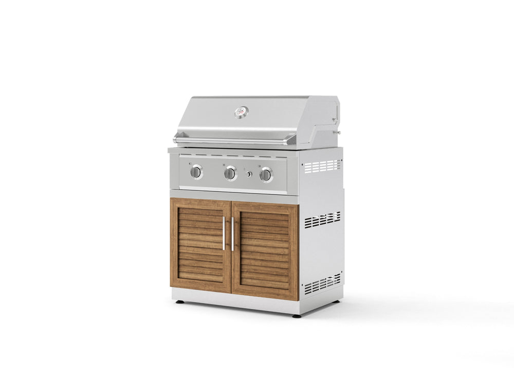 NewAge Outdoor Kitchens Stainless Steel 2-Piece Cabinet set with Grill Cabinet and Performance Grill-72954-Garage Giant