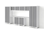 NewAge Garage Cabinets Bold Series 10PC Garage Cabinetry Set, 24-Gauge Steel, Fully Welded, 156" W x 18" D x 76.75" H-56793-Garage Giant 