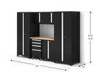 NewAge Garage Cabinets Bold Series XL 7-Piece Garage Cabinets Set with Tool, Base, Wall Cabinets and 30 in. Lockers-64034-Garage Giant 