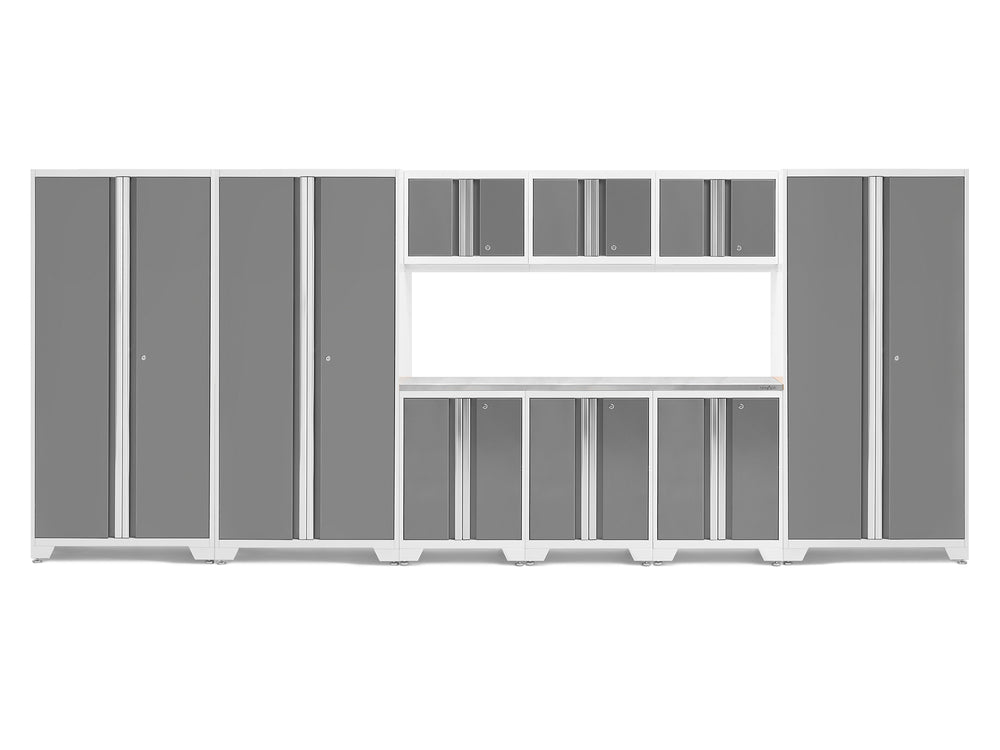 NewAge Garage Cabinets Bold Series 10-Piece Cabinet Set with 36 in. RTA Lockers-73053-Garage Giant