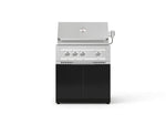 NewAge Outdoor Kitchens Aluminum 2-Piece Cabinet Set with Grill Cabinet and Platinum Grill-74791-Garage Giant 