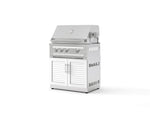 NewAge Outdoor Kitchens Stainless Steel 2-Piece Cabinet set with Grill Cabinet and Platinum Grill-74797-Garage Giant 