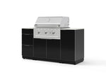 NewAge Outdoor Kitchens Outdoor Grill Island Aluminum 6-Piece Cabinet Set with 1 Door, 3 Drawer, Grill Cabinet, Performance Grill and Countertops - (Natural Gas) | Garage Giant 