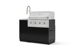 NewAge Outdoor Kitchens Outdoor Grill Island Aluminum 3-Piece Cabinet Set with Sink, Grill Cabinet, and Performance Grill | 76328 