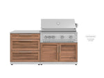 NewAge Outdoor Kitchens Stainless Steel 2-Piece Cabinet set with 3 Drawer and Grill Cabinet-67615-Garage Giant 
