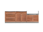 NewAge Outdoor Kitchens Stainless-Steel 3-Piece Cabinet Set with Drawer, Split and Grill Cabinet-67228-Garage Giant 