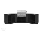NewAge Outdoor Kitchens Aluminum 5-Piece Cabinet Set with 2-Door, Bar, Grill and Corner Cabinets-67658-Garage Giant 