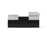 NewAge Outdoor Kitchens Aluminum 6-Piece Cabinet Set with 3 Drawer, Grill Cabinet, Platinum Griddle, Grill and Countertop-75153-Garage Giant 