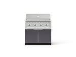NewAge Outdoor Kitchens Aluminum 2-Piece Cabinet Set with Grill Cabinet and Performance Grill-74802-Garage Giant 