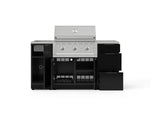 NewAge Outdoor Kitchens Outdoor Grill Island Aluminum 5-Piece Cabinet Set with Sink, 3 Drawer, Grill Cabinet, Performance Grill and Stainless Steel Countertop-70141-Garage Giant 