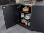 NewAge Outdoor Kitchens Stainless-Steel 7-Piece Cabinet Set with 2 Door, Bar, Corner, Grill Cabinet, Platinum Grill, and Countertops-67651-Garage Giant 