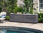 NewAge Outdoor Kitchens Aluminum 3-Piece Cabinet Set with Sink, Grill Cabinet and Performance Grill-67277-Garage Giant 