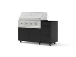 NewAge Outdoor Kitchens Outdoor Grill Island Stainless-Steel 3-Piece Cabinet Set with Casters and 3-Drawer, Grill Cabinet and Performance Grill - (Liquid Propane) | Garage Giant 