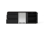 NewAge Outdoor Kitchens Stainless Steel 5-Piece Cabinet Set with 3-Drawer, 2-Door Cabinet, Countertops and Fridge-73856-Garage Giant 