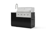 NewAge Outdoor Kitchens Outdoor Grill Island Aluminum 3-Piece Cabinet Set with Sink, Grill Cabinet, and Performance Grill | 76326 