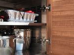 NewAge Outdoor Kitchens Stainless Steel 4-Piece Cabinet Set with Caster and Bar, Grill Cabinet, Platinum Grill, and Countertop-72258-Garage Giant 