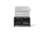 NewAge Outdoor Kitchens Aluminum 2-Piece Cabinet Set with Casters, Grill Cabinet and Platinum Grill-72916-Garage Giant 