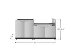NewAge Outdoor Kitchens Stainless Steel 2-Piece Cabinet set with Base and Grill Cabinet-67609-Garage Giant 