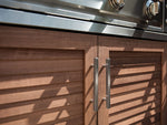NewAge Outdoor Kitchens Stainless Steel 7-Piece Cabinet Set with 2 Door, Bar, Corner, Grill Cabinet, Performance Grill, and Countertops 