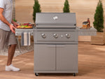 NewAge Outdoor Kitchens NewAge Classic Stainless Steel Gas 33" Grill Cart-66958-Garage Giant 