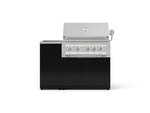 NewAge Outdoor Kitchens Outdoor Grill Island Aluminum 3-Piece Cabinet Set with Sink, Grill Cabinet, and Platinum Grill 
