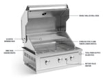 NewAge Outdoor Kitchens Stainless Steel 2-Piece Cabinet set with Grill Cabinet and Performance Grill-74794-Garage Giant 