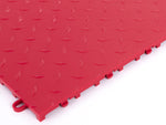 NewAge Garage Flooring Diamond Pattern Polypropylene Garage Flooring Tiles 600 sq. ft. Flooring Bundle - Red-12567-Garage Giant 