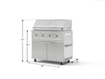 NewAge Outdoor Kitchens Stainless Steel 2-Piece Cabinet set with Casters, Grill Cabinet and Performance Grill-72947-Garage Giant 