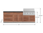NewAge Outdoor Kitchens Stainless-Steel 5-Piece Cabinet Set with 3 Drawer, 2-Door with Drawer, Performance Grill, Grill Cabinet and Countertop-71321-Garage Giant 