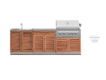 NewAge Outdoor Kitchens Stainless-Steel 3-Piece Cabinet Set with Sink, Bar and Grill Cabinet-67216-Garage Giant 