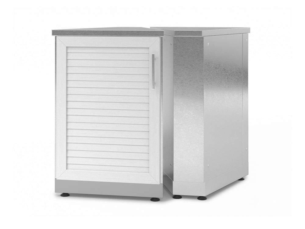 NewAge Outdoor Kitchens Stainless Steel 45 Degree Corner Cabinet-70402-Garage Giant