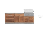 NewAge Outdoor Kitchens Stainless-Steel 3-Piece Cabinet Set with Drawer, Split and Grill Cabinet-66701-Garage Giant 