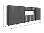 NewAge Garage Cabinets Bold Series 10-Piece Cabinet Set with 42 in. RTA Lockers-73069-Garage Giant 