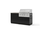 NewAge Outdoor Kitchens Aluminum 4-Piece Cabinet Set with Base, Grill Cabinet, Performance Grill, and Countertop-73481-Garage Giant 