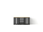 NewAge Garage Cabinets Bold XL Series 4PC Garage Cabinetry Set, 20-24 Gauge Steel, Fully Welded, 72" W x 18" D x 35.75" H-64580-Garage Giant 