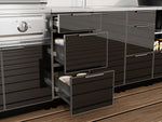NewAge Outdoor Kitchens Aluminum 16 in. 3-Drawer Cabinet 