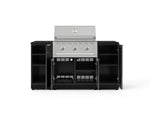 NewAge Outdoor Kitchens Outdoor Grill Island Aluminum 6-Piece Cabinet Set with 1 Door, Grill Cabinet, Performance Grill and Countertops - (Natural Gas) 