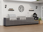 NewAge Outdoor Kitchens Classic Series 4-Piece Griddle Island · Aluminum · Tempered Glass Door · Platinum Griddle 