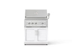 NewAge Outdoor Kitchens Stainless Steel 2-Piece Cabinet set with Grill Cabinet and Platinum Grill-72924-Garage Giant 