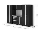 NewAge Garage Cabinets Bold Series XL 7-Piece Garage Cabinets Set with Tool, Base, Wall Cabinets and 30 in. Lockers-64035-Garage Giant 