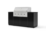 NewAge Outdoor Kitchens Outdoor Grill Island Aluminum 6-Piece Cabinet Set with 1 Door, Grill Cabinet, Performance Grill and Countertops - (Natural Gas) | Garage Giant 