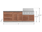 NewAge Outdoor Kitchens Stainless-Steel 5-Piece Cabinet Set with 3 Drawer, 2-Door with Drawer, Performance Grill, Grill Cabinet and Countertop-71345-Garage Giant 
