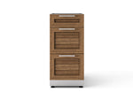 NewAge Outdoor Kitchens Stainless Steel Louvered Doors 16 in. 3-Drawer Cabinet 
