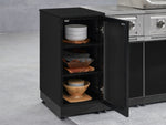 NewAge Outdoor Kitchens Outdoor Grill Island Aluminum 5-Piece Cabinet Set with Casters 1 Door, 3 Drawer, Grill Cabinet and Platinum Grill - (Liquid Propane) 
