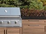 NewAge Outdoor Kitchens Stainless-Steel 5-Piece Cabinet Set with 3 Drawer, 2-Door with Drawer, Grill Cabinet, Platinum Grill and Countertop-71325-Garage Giant 