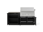 NewAge Outdoor Kitchens Stainless-Steel 4-Piece Cabinet Set with Base, Grill Cabinet, Platinum Grill, and Countertop-73553-Garage Giant 