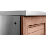 NewAge Outdoor Kitchens Stainless Steel 7-Piece Cabinet Set with 2 Door, Bar, Corner, Grill Cabinet, Performance Grill, and Countertops 